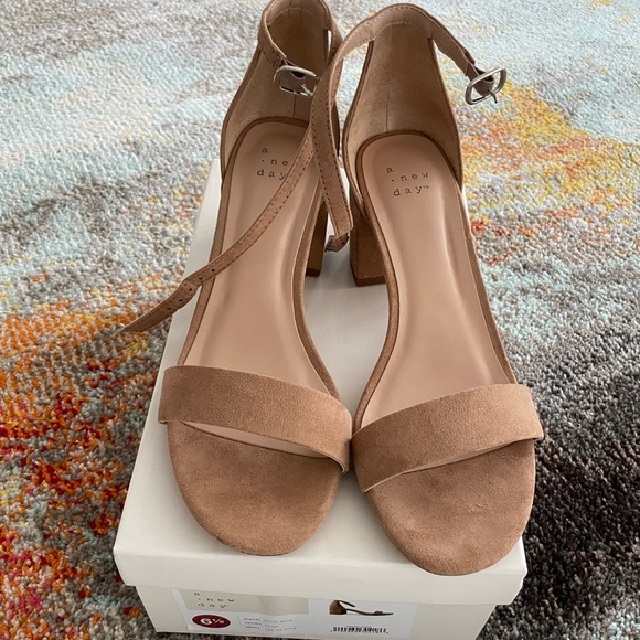 Taupe Block Heel Sandal - Picture 1 of 4
